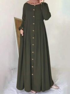فستان نسائي بأكمام طويلة